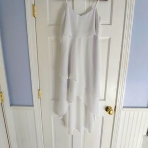 BCBG Paris White Tiered Dress